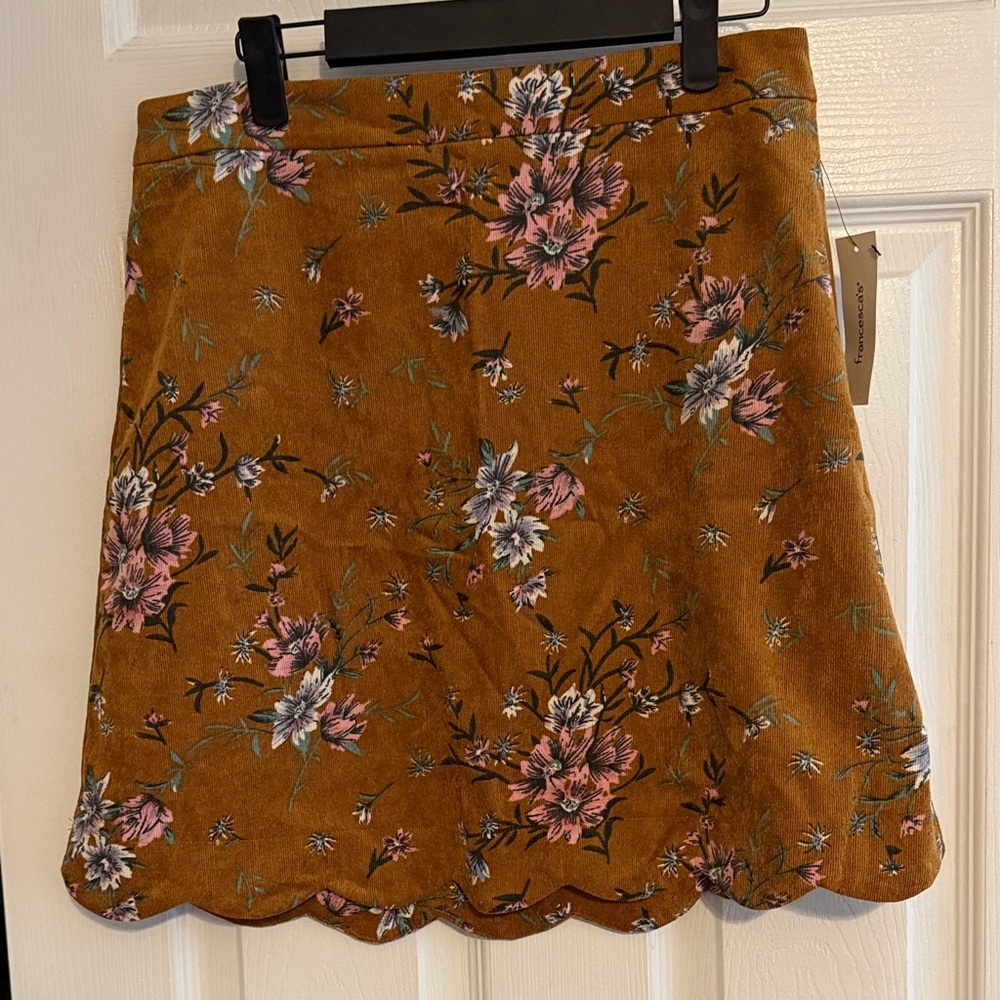 Elegant Floral A-Line Skirt